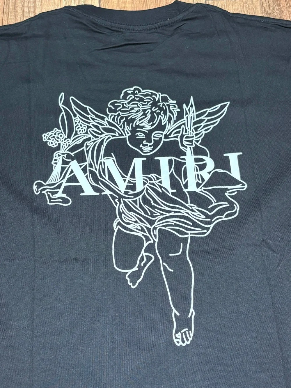 Amiri Mens Black Cupid Angel Tee Shirt Brand New Size Large